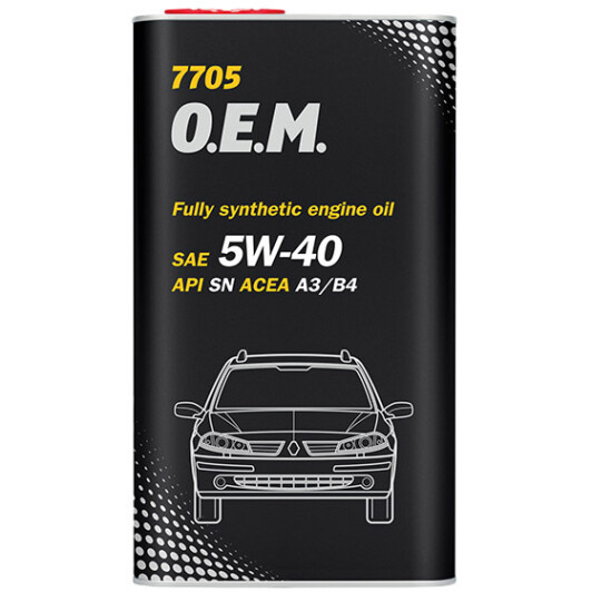 Моторное масло Mannol O.E.M. For Renault Nissan (Metal) 5W-40 4 л на Skoda Citigo