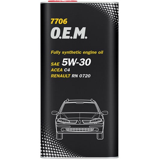 Моторное масло Mannol O.E.M. For Renault Nissan (Metal) 5W-30 5 л на Citroen DS3