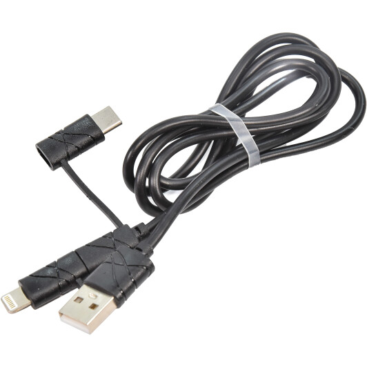 Кабель 3 в 1 XoKo Apple Lightning - Micro USB - type-C SC-310-BK 1 м