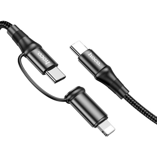 Кабель 2 в 1 Hoco X50 00000082720 Apple Lighting - USB type-C - USB type-C 1 м