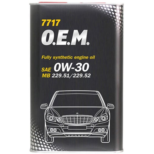 Моторна олива Mannol O.E.M. For Mercedes-Benz 0W-30 1 л на Volkswagen Phaeton