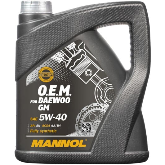 Mannol O.E.M. For Daewoo GM 5W-40 (4 л) моторное масло 4 л