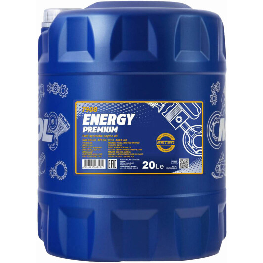 Моторна олива Mannol Energy Premium 5W-30 20 л на Moskvich 2141