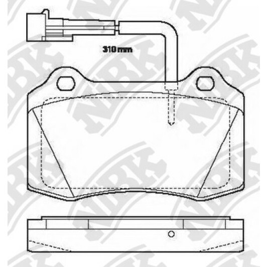 pn0202w NiBK Тормозные колодки