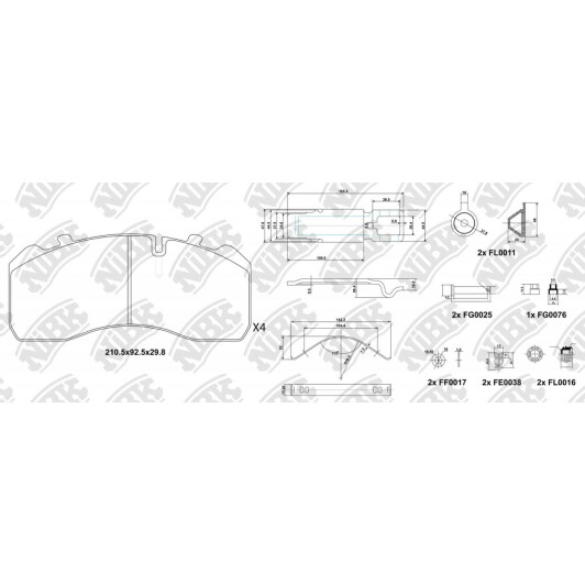 Тормозные колодки NiBK pn0909