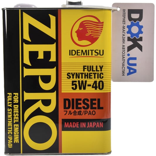 Моторное масло Idemitsu Zepro Diesel 5W-40 4 л на Hyundai Equus