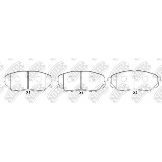 Гальмівні колодки NiBK PN0662