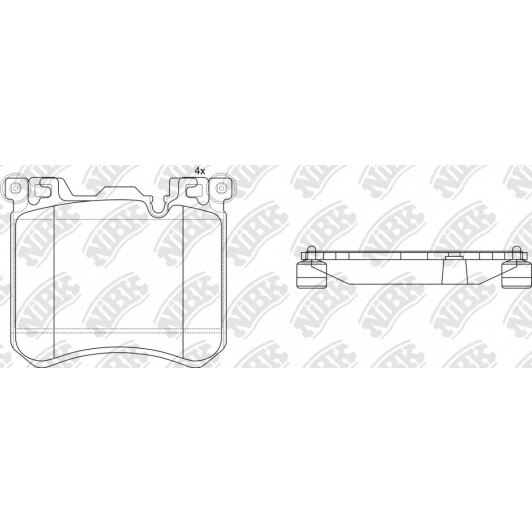 Тормозные колодки NiBK PN0495