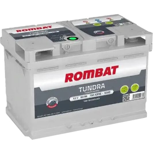 Аккумулятор Rombat 6 CT-80-R Tundra E380