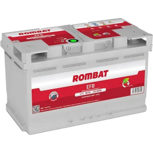 Аккумулятор Rombat 6 CT-80-R EFB F480