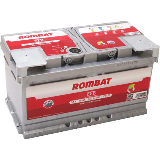 Акумулятор Rombat 6 CT-75-R EFB FB475