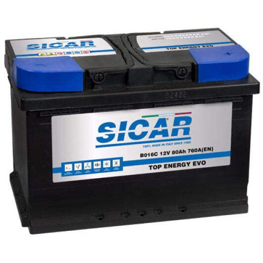 Акумулятор Sicar 6 CT-80-R Top Energy Evo B016C