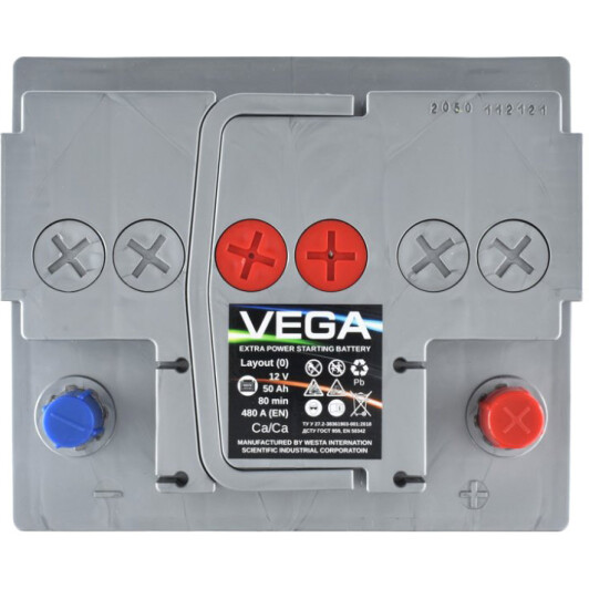 Акумулятор VEGA 6 CT-50-R Premium V50048013