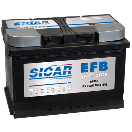 Аккумулятор Sicar 6 CT-70-R EFB Start Stop BF56C