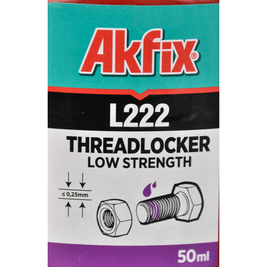 Akfix L222 фіксатор нарізі, 50 мл (L222) 50 г