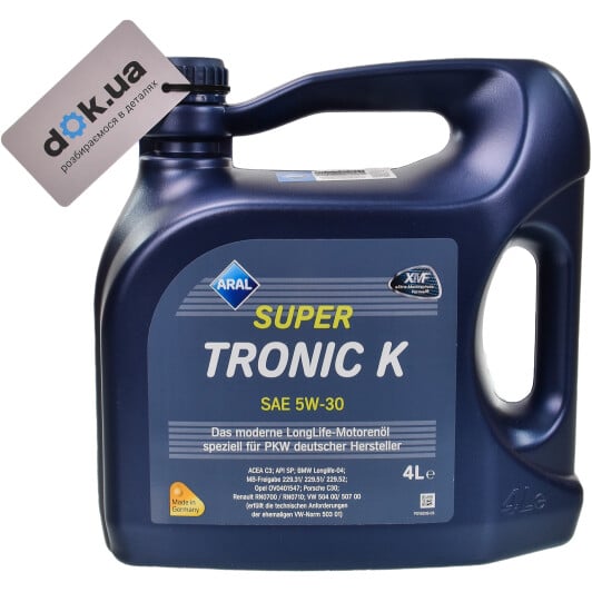 Моторное масло Aral SuperTronic K 5W-30 4 л на Citroen DS3