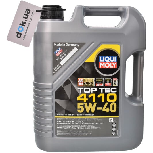 Моторное масло Liqui Moly Top Tec 4110 5W-40 на SAAB 900
