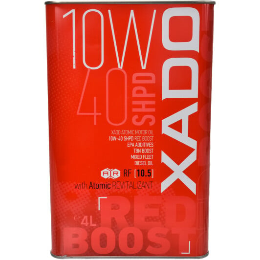 Моторное масло Xado Atomic Oil SHPD RED BOOST 10W-40 4 л на Audi R8