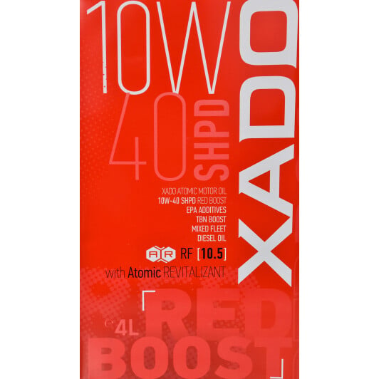 Моторное масло Xado Atomic Oil SHPD RED BOOST 10W-40 4 л на Lexus RX