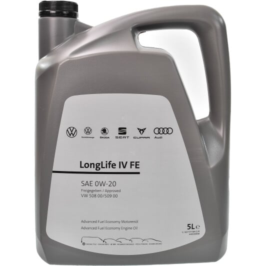 Моторное масло VAG LongLife IV FE 0W-20 5 л на Peugeot 1007