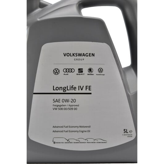 Моторна олива VAG LongLife IV FE 0W-20 5 л на Dodge Ram Van