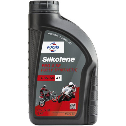 Моторное масло 4T Fuchs Silkolene Pro 4 XP 10W-60 синтетическое 1 л