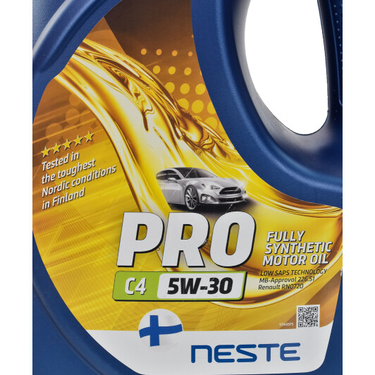Моторное масло Neste Pro С4 5W-30 4 л на Citroen DS3