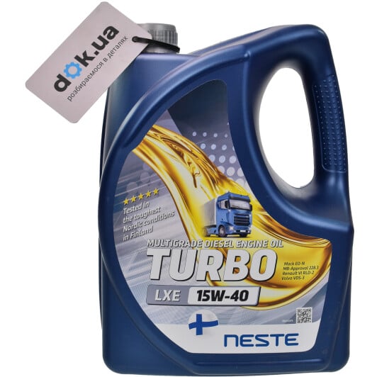 Моторное масло Neste Turbo LXE 15W-40 4 л на Chevrolet Zafira