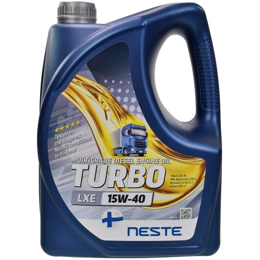 Моторное масло Neste Turbo LXE 15W-40 4 л на Opel Vivaro