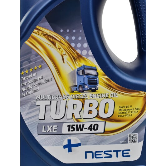 Моторна олива Neste Turbo LXE 15W-40 4 л на Citroen Jumper