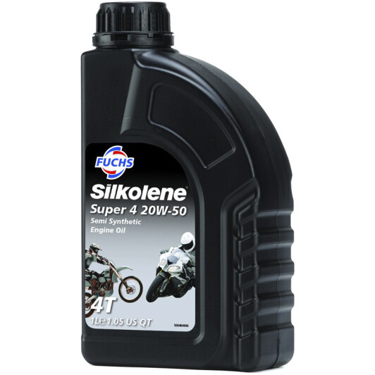 Моторное масло 4T Fuchs Silkolene Super 4 20W-50 полусинтетическое 1 л