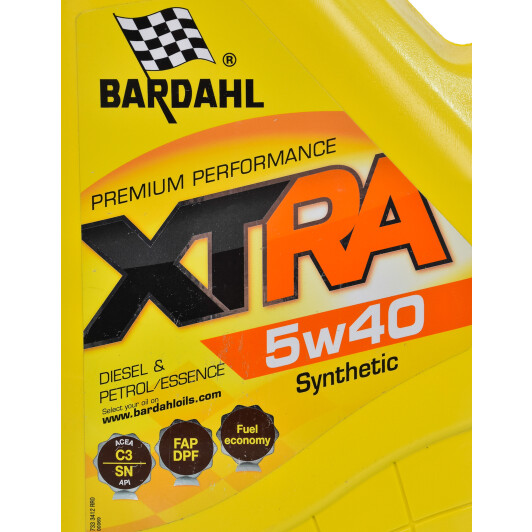 Моторное масло Bardahl XTRA 5W-40 5 л на Renault Megane