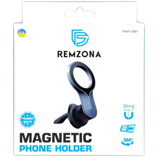 Держатель для телефона Remzona PHM-15BK 6958229017146