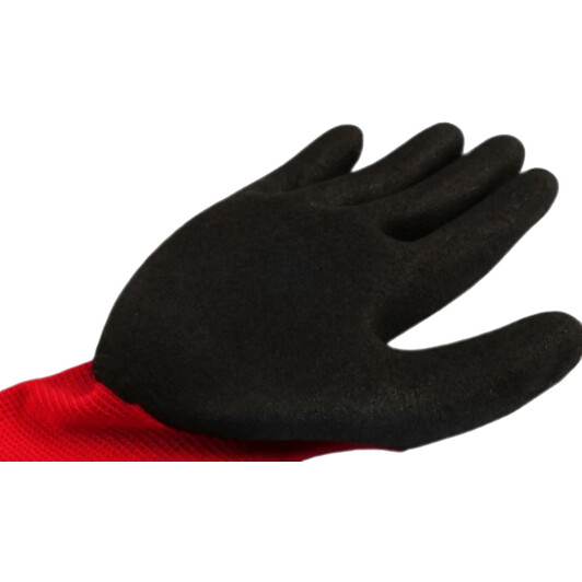 Перчатки рабочие MaxShine красный + черный M (8