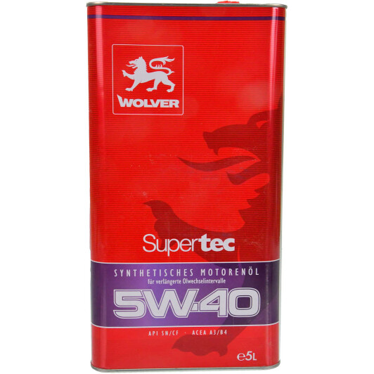 Масло Wolver SuperTec 5W-40 5 л на Mitsubishi Pajero