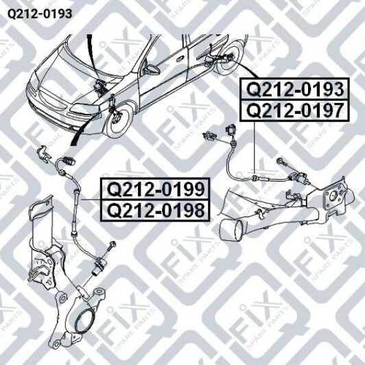 Датчик ABS Q-Fix q2120193
