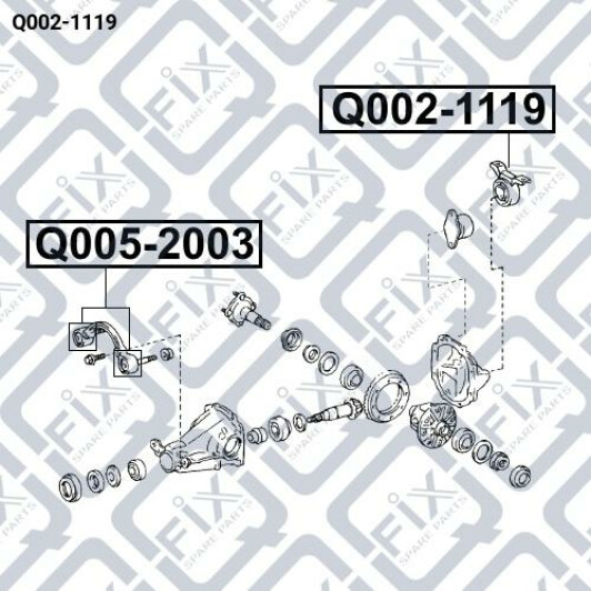 Сайлентблок рычага Q-Fix q0021119 для Toyota RAV4