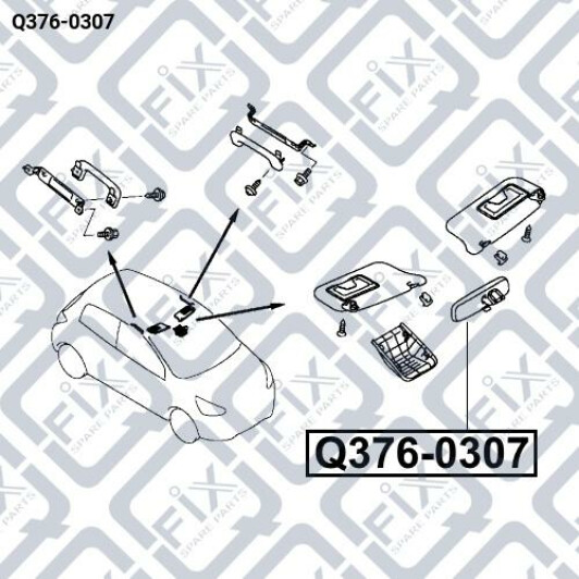 Внутреннее зеркало Q-Fix q3760307