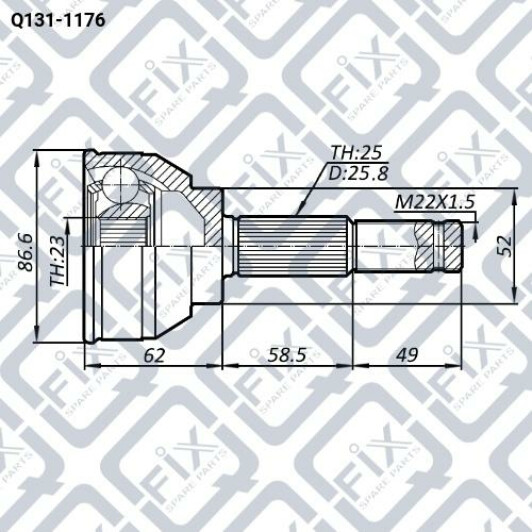 ШРУС Q-Fix Q1311176