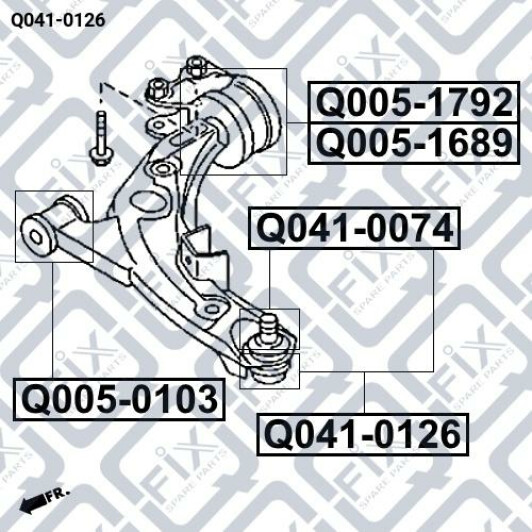 Шаровая опора Q-Fix Q0410126