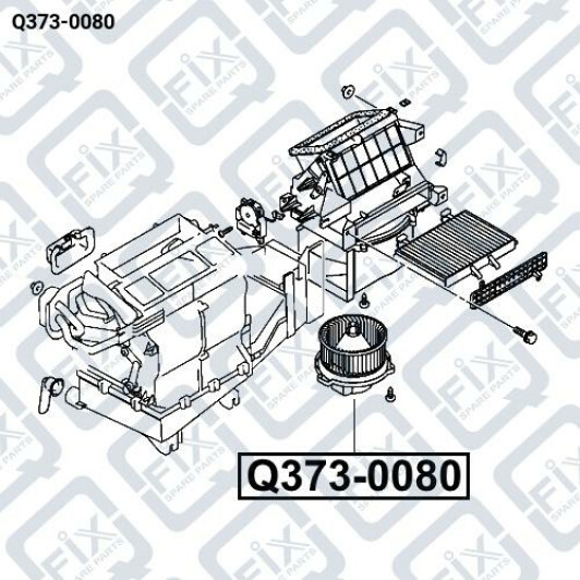 Електродвигун вентилятора Q-Fix q3730080