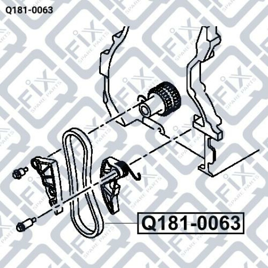 Цепь ГРМ Q-Fix q1810063