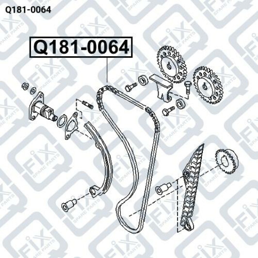 Цепь ГРМ Q-Fix q1810064