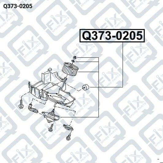 Электродвигатель вентилятора Q-Fix q3730205