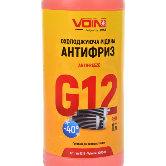 Voin G12 красный -40 °C готовый антифриз