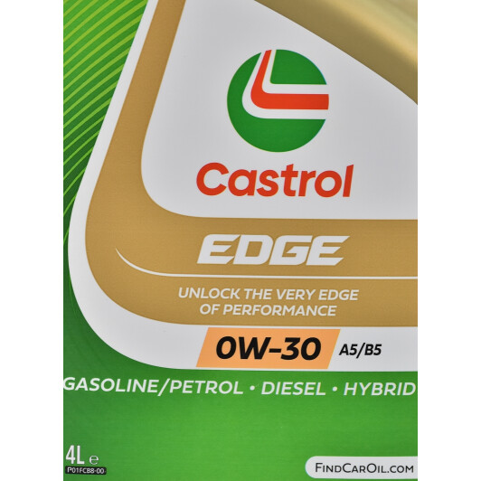 Масло Castrol EDGE A5/B5 0W-30 4 л на Isuzu Rodeo