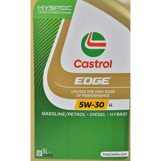 Масло Castrol EDGE LL 5W-30 5 л на Mercedes A-Class