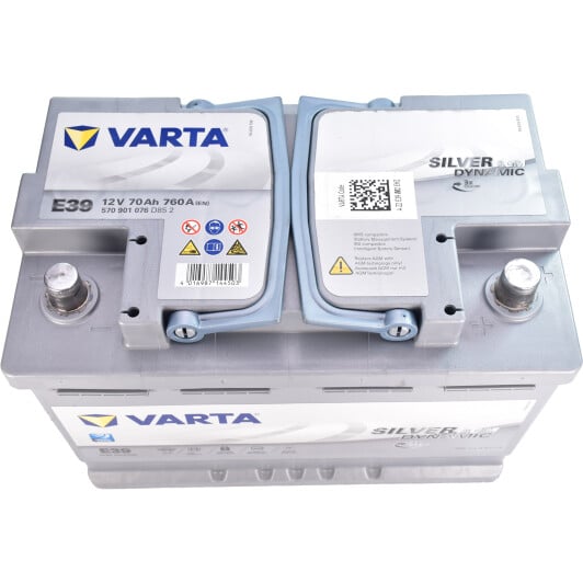 Аккумулятор Varta 6 CT-70-R Silver Dynamic AGM 570901076: купить