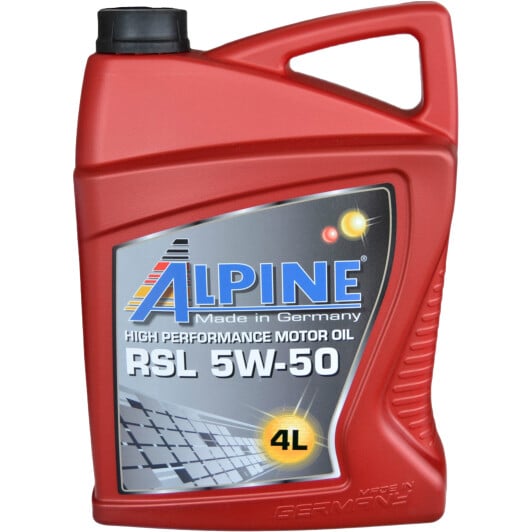 Моторное масло Alpine RSL 5W-50 4 л на Peugeot 605