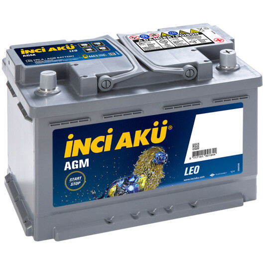 Акумулятор Inci Aku 6 CT-70-R Start-Stop AGM Leo L3070076013